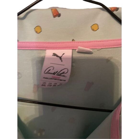 Arnold Palmer Puma Mens Green Lemonade Golf Polo Shirt Size XXL - Picture 4 of 15